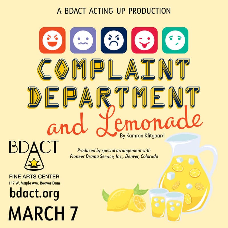Complaint Department and Lemonade show poster