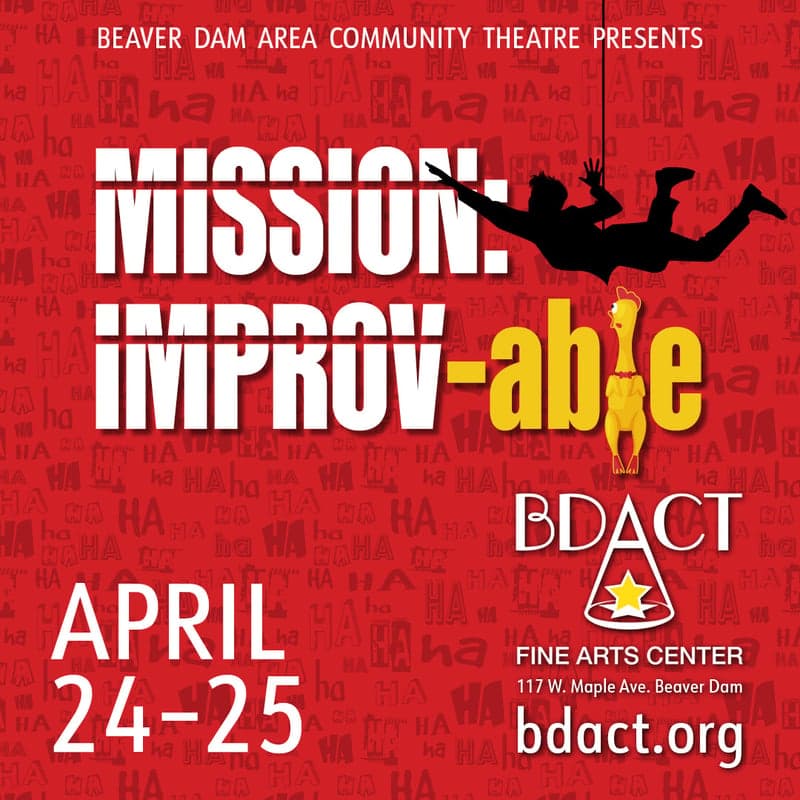 Mission Improv-able show poster