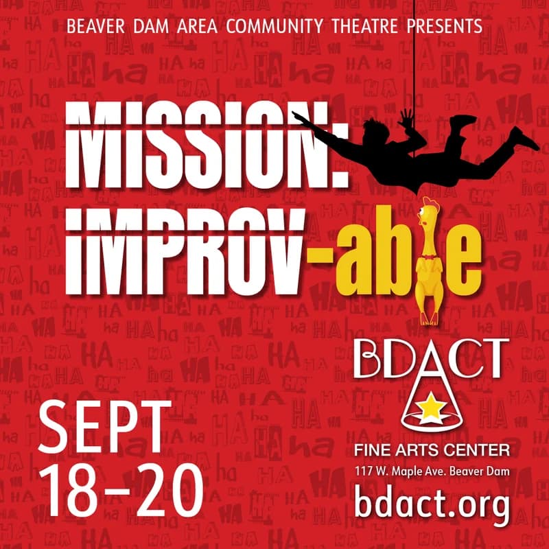 Mission Improv-able show poster