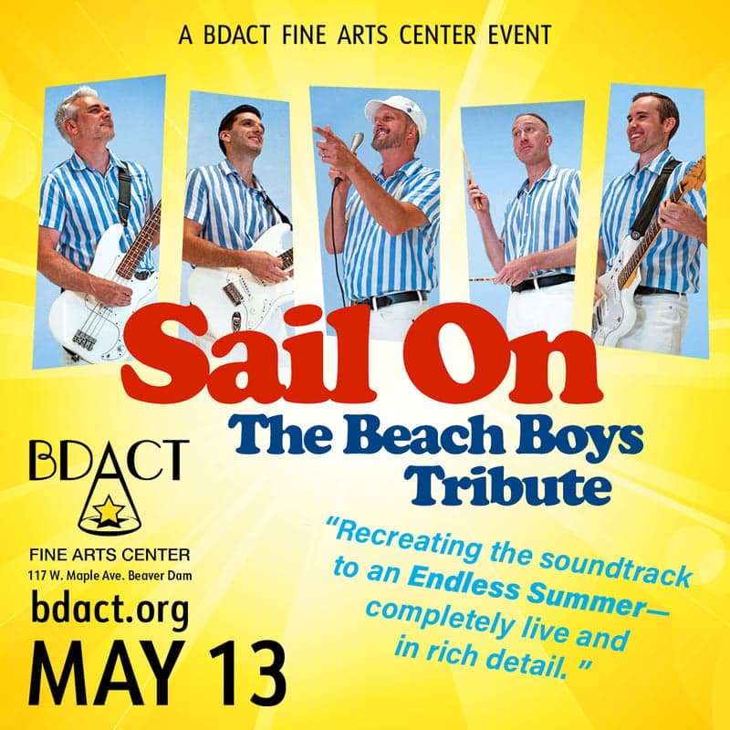 Sail On - The Beach Boys Tribute show poster