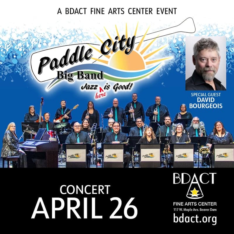 Paddle City Big Band show poster